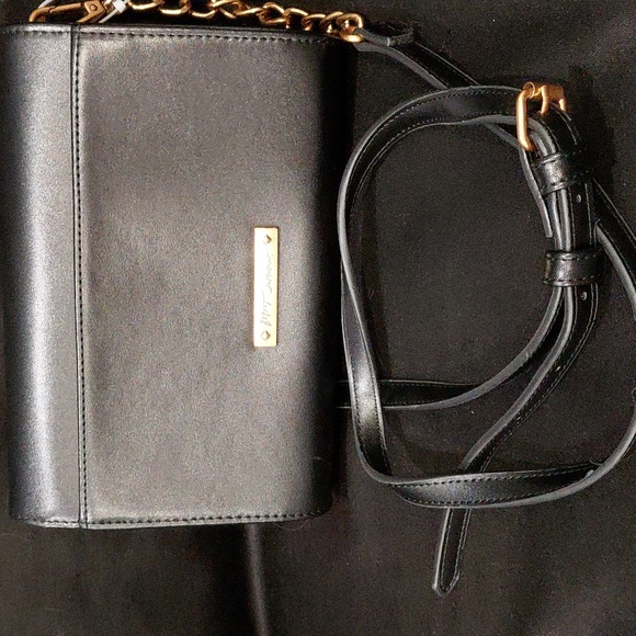 BETSEY JOHNSON Goth Black Crossbody - Picture 7 of 12